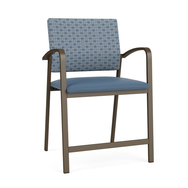 Lesro Newport Wide Hip Chair Metal Frame, Bronze, RS Rain Song Back, MD Titan Seat NP1261 - main